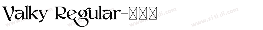 Valky Regular字体转换